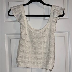 Jessica Simpson Cream Knit Top